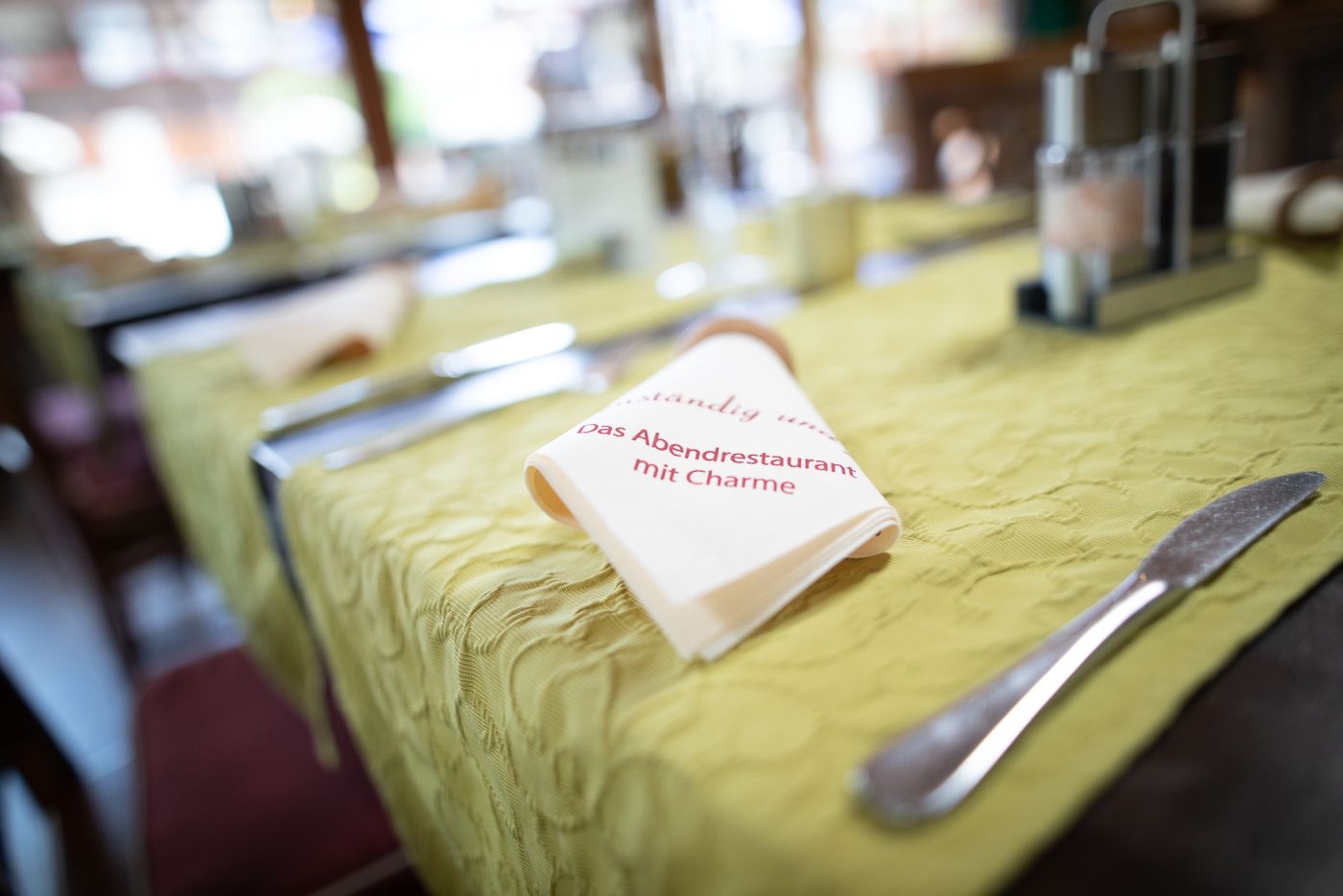 Ehrwald Restaurant Holzerstubn Detail Serviette